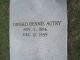 Donald Dennis Autry Headstone