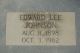 Edward Lee Johnson Headstone