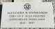 Alexander W. Stephenson CSA Grave Marker